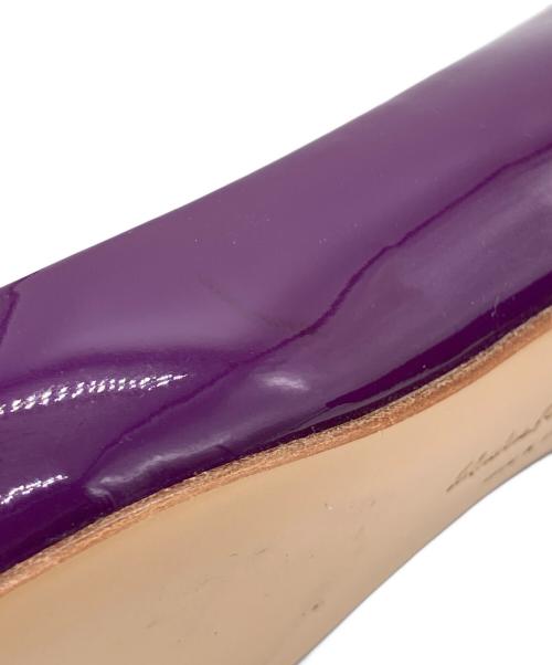 Salvatore Ferragamo（サルヴァトーレ フェラガモ）Salvatore Ferragamo (サルヴァトーレ フェラガモ) ヴァラリボンパンプス パープル サイズ:5の古着・服飾アイテム
