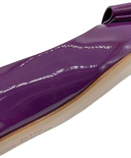Salvatore Ferragamo（サルヴァトーレ フェラガモ）Salvatore Ferragamo (サルヴァトーレ フェラガモ) ヴァラリボンパンプス パープル サイズ:5の古着・服飾アイテム