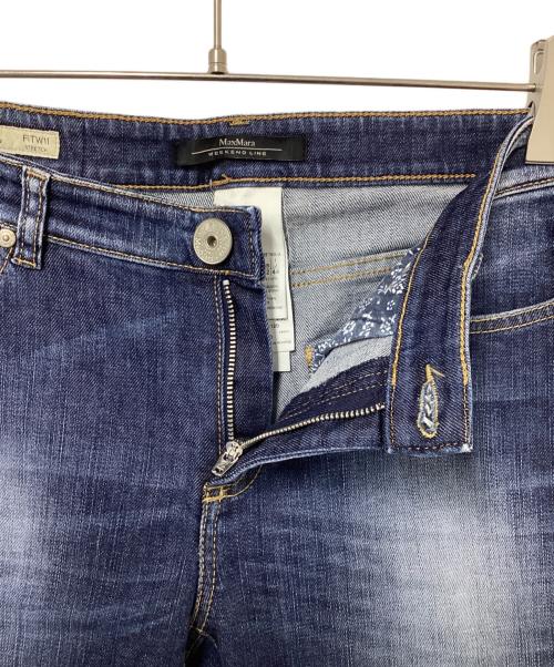 Max Mara WEEK END LINE（マックスマーラ ウイークエンドライン）Max Mara WEEK END LINE (マックスマーラ ウイークエンドライン) ストレートデニムパンツ インディゴ サイズ:44の古着・服飾アイテム