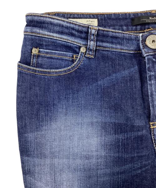 Max Mara WEEK END LINE（マックスマーラ ウイークエンドライン）Max Mara WEEK END LINE (マックスマーラ ウイークエンドライン) ストレートデニムパンツ インディゴ サイズ:44の古着・服飾アイテム