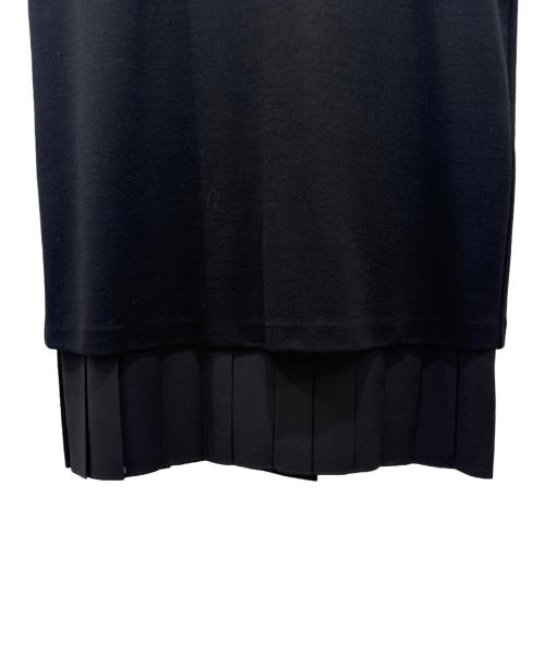 MaxMara（マックスマーラ）MaxMara (マックスマーラ) プリーツ切り替えブラウス ブラック サイズ:M 未使用品の古着・服飾アイテム