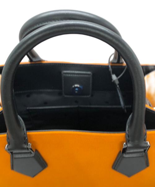 DOLCE & GABBANA（ドルチェ＆ガッバーナ）DOLCE & GABBANA (ドルチェ＆ガッバーナ) 2WAYショッピングバッグ オレンジ×ブラックの古着・服飾アイテム