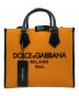 DOLCE & GABBANA (ドルチェ＆ガッバーナ) 2WAYショッピングバッグ オレンジ×ブラック：95000円