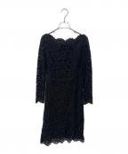 VALENTINOヴァレンティノ）の古着「レースワンピース」｜ブラック