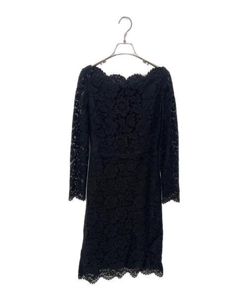 VALENTINO（ヴァレンティノ）VALENTINO (ヴァレンティノ) レースワンピース ブラック サイズ:40の古着・服飾アイテム