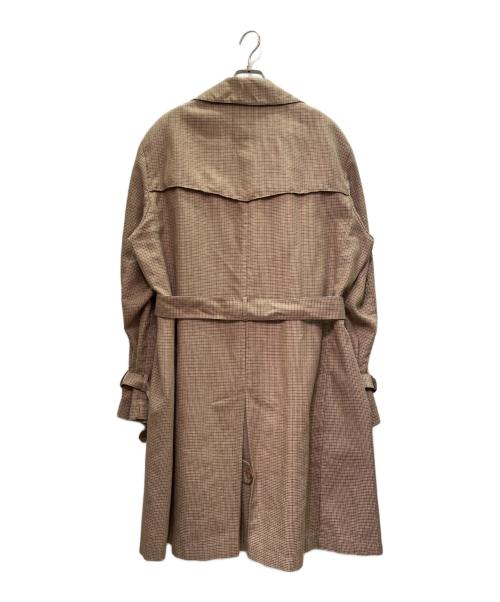 BOGLIOLI（ボリオリ）BOGLIOLI (ボリオリ) リネン混 トレンチコート ブラウン サイズ:54の古着・服飾アイテム