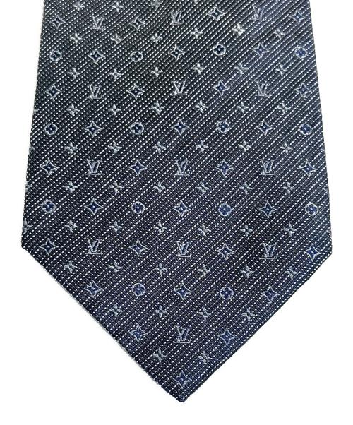LOUIS VUITTON（ルイ ヴィトン）LOUIS VUITTON (ルイ ヴィトン) モノグラム総柄ネクタイ ネイビー サイズ:-の古着・服飾アイテム