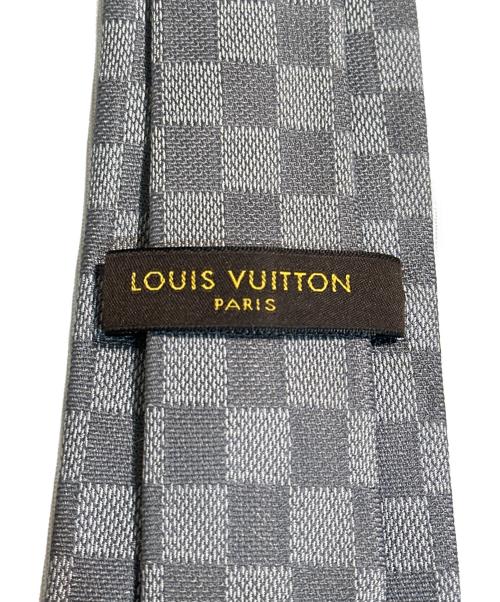 LOUIS VUITTON（ルイ ヴィトン）LOUIS VUITTON (ルイ ヴィトン) ダミエ総柄ネクタイ グレー サイズ:-の古着・服飾アイテム