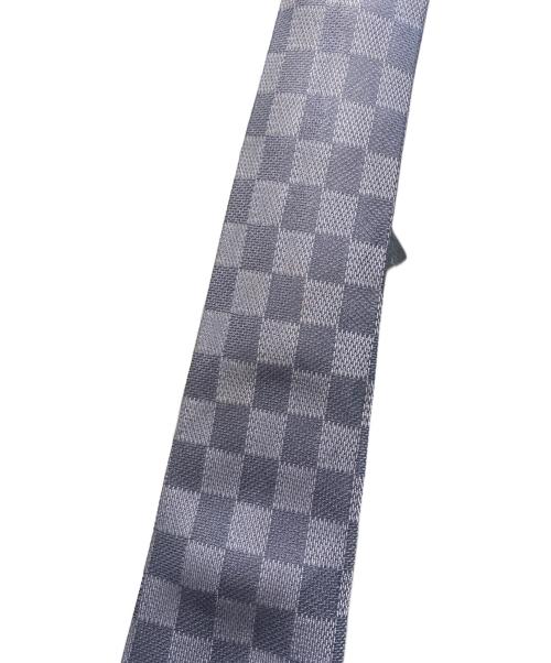LOUIS VUITTON（ルイ ヴィトン）LOUIS VUITTON (ルイ ヴィトン) ダミエ総柄ネクタイ グレー サイズ:-の古着・服飾アイテム