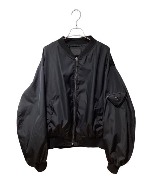 PRADA（プラダ）PRADA (プラダ) RE-NYLONボンバージャケット ブラック サイズ:XXLの古着・服飾アイテム