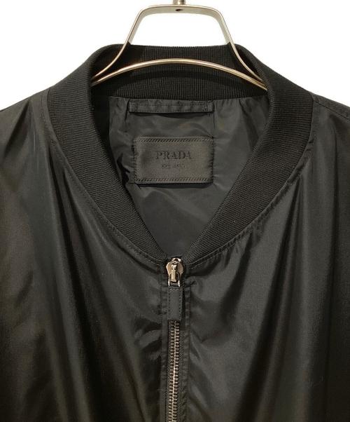 PRADA（プラダ）PRADA (プラダ) RE-NYLONボンバージャケット ブラック サイズ:XXLの古着・服飾アイテム