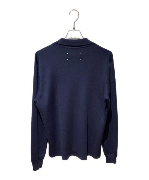 Maison Margiela（メゾンマルジェラ）Maison Margiela (メゾンマルジェラ) ウールニットカーディガン ネイビー サイズ:Sの古着・服飾アイテム