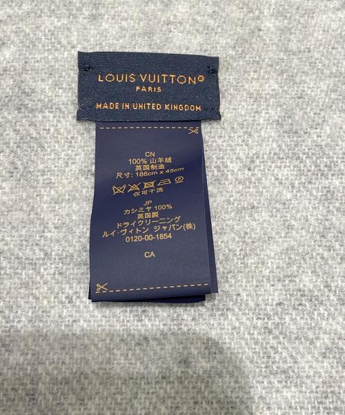 LOUIS VUITTON（ルイ ヴィトン）LOUIS VUITTON (ルイ ヴィトン) マフラー・LV スプリット ブラック×グレー サイズ:-の古着・服飾アイテム
