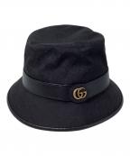 GUCCIグッチ）の古着「GGキャンバス ジャカ―ト バケットハット」｜ブラック