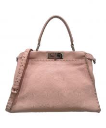 FENDI（フェンディ）の古着「セレリアピーカブー ミディアム2WAYバッグ」｜ピンク