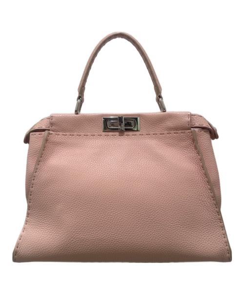 FENDI（フェンディ）FENDI (フェンディ) セレリアピーカブー ミディアム2WAYバッグ ピンクの古着・服飾アイテム