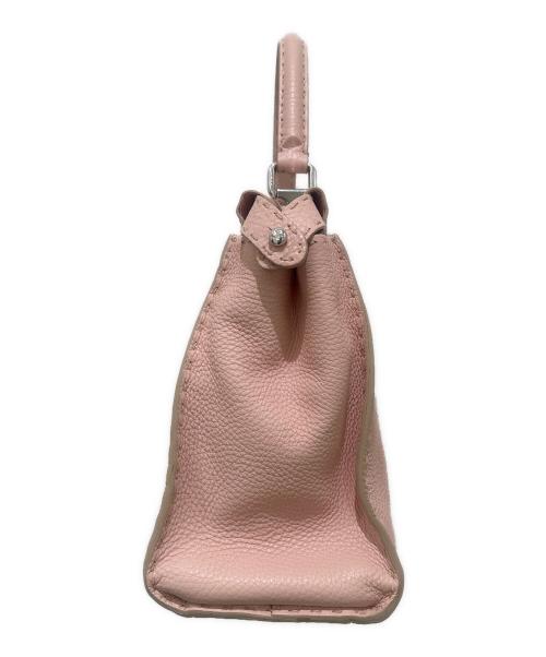 FENDI（フェンディ）FENDI (フェンディ) セレリアピーカブー ミディアム2WAYバッグ ピンクの古着・服飾アイテム