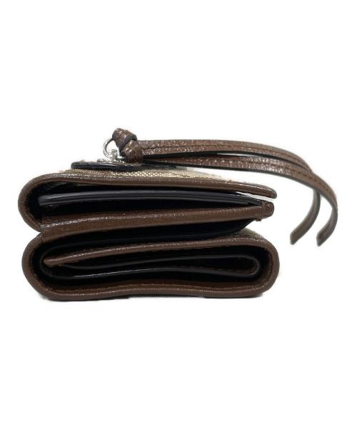 GUCCI（グッチ）GUCCI (グッチ) BALENCIAGA (バレンシアガ) GGネオクラシック コンパクトウォレット  ブラウン サイズ:-の古着・服飾アイテム