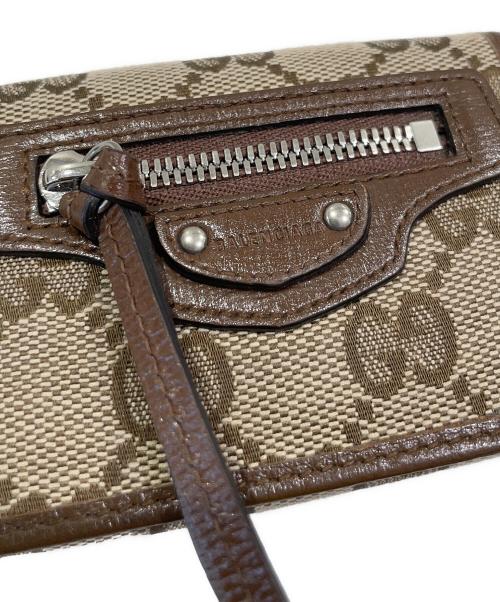 GUCCI（グッチ）GUCCI (グッチ) BALENCIAGA (バレンシアガ) GGネオクラシック コンパクトウォレット  ブラウン サイズ:-の古着・服飾アイテム