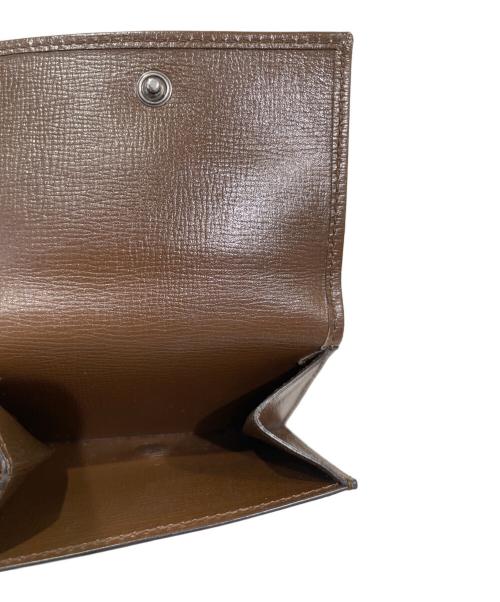 GUCCI（グッチ）GUCCI (グッチ) BALENCIAGA (バレンシアガ) GGネオクラシック コンパクトウォレット  ブラウン サイズ:-の古着・服飾アイテム