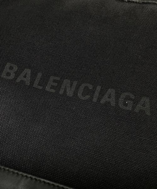 BALENCIAGA（バレンシアガ）BALENCIAGA (バレンシアガ) ロゴキャンバスクラッチバッグ ブラックの古着・服飾アイテム