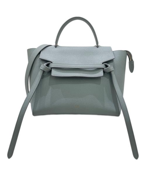 CELINE（セリーヌ）CELINE (セリーヌ) ベルトバッグマイクロ ライトブルー サイズ:マイクロの古着・服飾アイテム