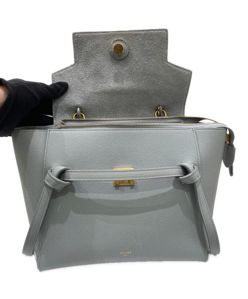 CELINE（セリーヌ）CELINE (セリーヌ) ベルトバッグマイクロ ライトブルー サイズ:マイクロの古着・服飾アイテム