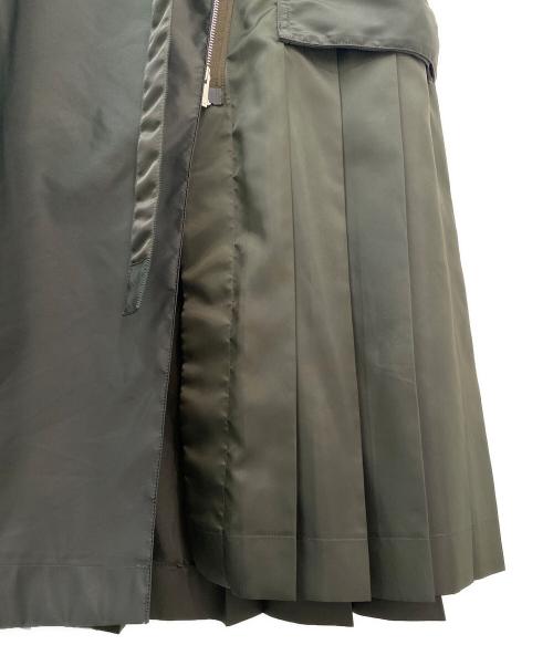 sacai（サカイ）sacai (サカイ) Nylon Twill Skirt カーキ サイズ:１の古着・服飾アイテム