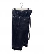 sacaiサカイ）の古着「Denim Skirt」｜ブラック