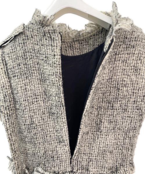 sacai（サカイ）sacai (サカイ) Tweed Dress グレー サイズ:1の古着・服飾アイテム