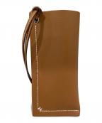 HERMESエルメス）の古着「眼鏡ケース 《Hセリエ》 K刻印:2025年 ゴールド」｜ブラウン