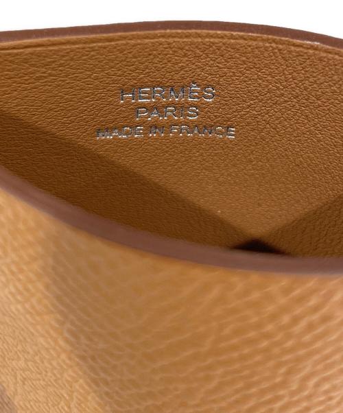 HERMES（エルメス）HERMES (エルメス) 眼鏡ケース 《Hセリエ》 K刻印:2025年 ゴールド ブラウンの古着・服飾アイテム
