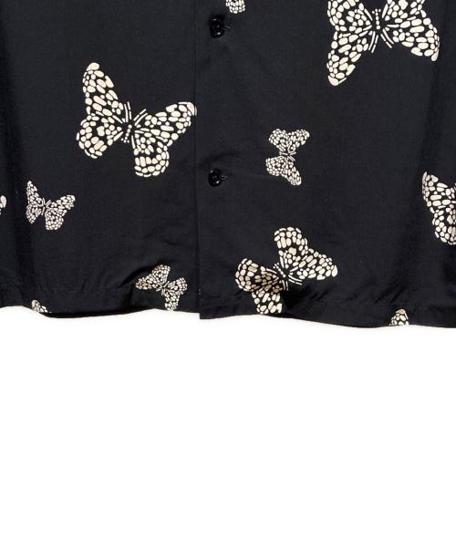 CELINE（セリーヌ）CELINE (セリーヌ) Butterfly Hawaiian Rayon S/S Shirt ブラック×ホワイト サイズ:38の古着・服飾アイテム