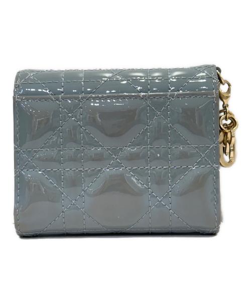 Christian Dior（クリスチャン ディオール）Christian Dior (クリスチャン ディオール) 3つ折り財布/レディディオール スカイブルー サイズ:-の古着・服飾アイテム