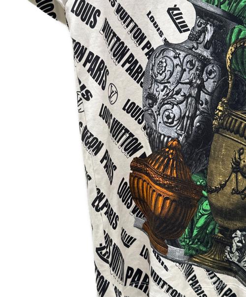 LOUIS VUITTON（ルイ ヴィトン）LOUIS VUITTON (ルイ ヴィトン) FORNASETTI(フォルナセッティ) シグネチャーTシャツ アイボリー×ブラック サイズ:XSの古着・服飾アイテム