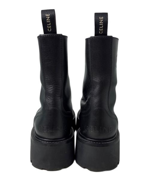 CELINE（セリーヌ）CELINE (セリーヌ) バルキーレースアップブーツ ブラック サイズ:39の古着・服飾アイテム
