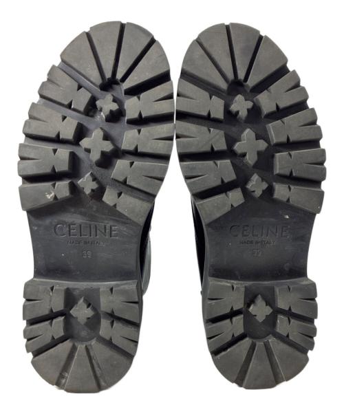 CELINE（セリーヌ）CELINE (セリーヌ) バルキーレースアップブーツ ブラック サイズ:39の古着・服飾アイテム