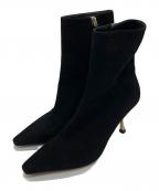 Christian Diorクリスチャン ディオール）の古着「スウェードヒールブーツ」｜ブラック