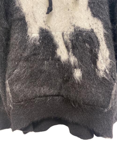 CELINE（セリーヌ）CELINE (セリーヌ) シルクモヘヤホースニットパーカー ブラック サイズ:XXLの古着・服飾アイテム