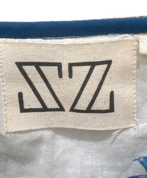 SZ Blockprints（エスゼットブロックプリント）SZ Blockprints (エスゼットブロックプリント) ブロックプリントワンピース ホワイト×ブルー サイズ:Sの古着・服飾アイテム