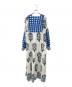 SZ Blockprints (エスゼットブロックプリント) ブロックプリントワンピース ホワイト×ブルー サイズ:S：18000円