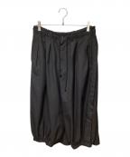 GROUND Yグラウンドワイ）の古着「ウールギャバ カラスパンツ」｜ブラック