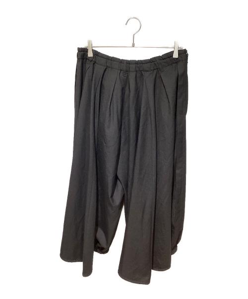 GROUND Y（グラウンドワイ）GROUND Y (グラウンドワイ) ウールギャバ カラスパンツ ブラック サイズ:3の古着・服飾アイテム