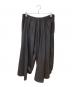 GROUND Y (グラウンドワイ) ウールギャバ カラスパンツ ブラック サイズ:3：30000円