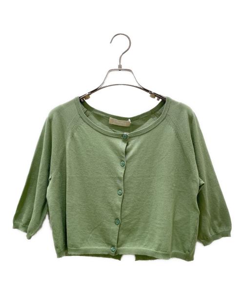 'S Max Mara（エスマックスマーラ）'S Max Mara (エスマックスマーラ) ショートカーディガン ライトグリーン サイズ:M 未使用品の古着・服飾アイテム