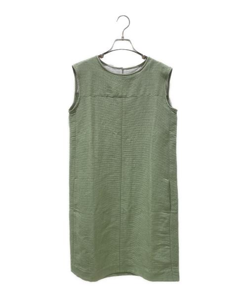 'S Max Mara（エスマックスマーラ）'S Max Mara (エスマックスマーラ) ノースリーブワンピース ライトグリーン サイズ:42 未使用品の古着・服飾アイテム