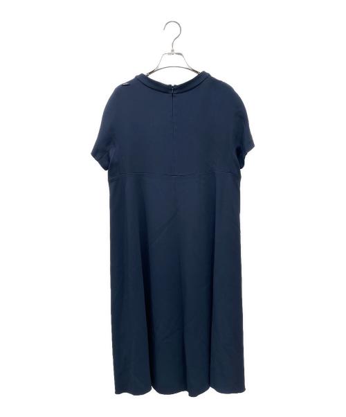 'S Max Mara（エスマックスマーラ）'S Max Mara (エスマックスマーラ) 半袖ワンピース ネイビー サイズ:40の古着・服飾アイテム