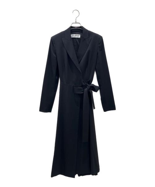 MaxMara（マックスマーラ）MaxMara (マックスマーラ) ラップワンピース ブラック サイズ:40の古着・服飾アイテム