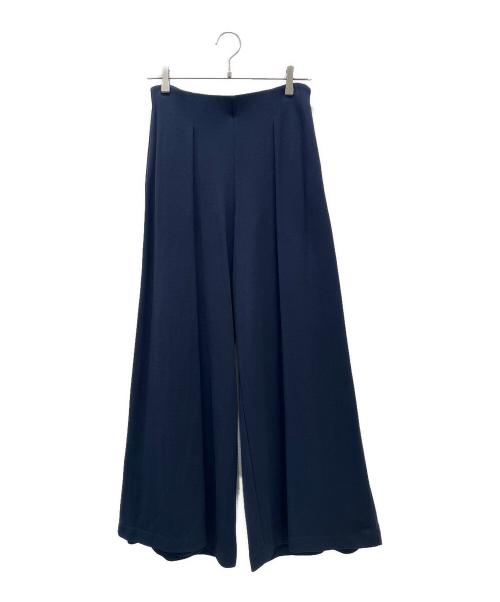 WEEKEND Max Mara（ウィークエンド マックスマーラ）WEEKEND Max Mara (ウィークエンド マックスマーラ) ワイドフレアパンツ ネイビー サイズ:M 未使用品の古着・服飾アイテム