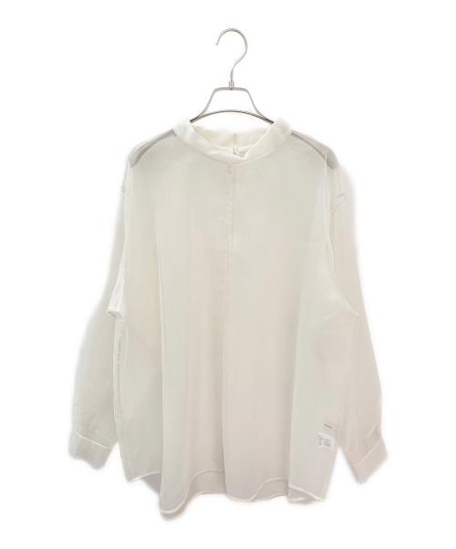 AEWEN MATOPH（イウエン マトフ）AEWEN MATOPH (イウエン マトフ) オーガンジー ハイネック プルオーバー ブラウス ホワイト サイズ:Freeの古着・服飾アイテム